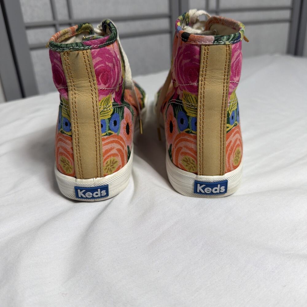 Keds x Rifle Paper Co. Juliet Floral High Top Sneakers - Size 8M - Picture 4 of 11